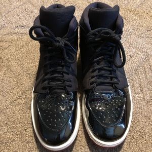 jordan 1 shiny black